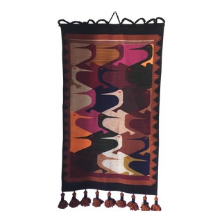 Modern Birds Handmade Tapestry For Sale