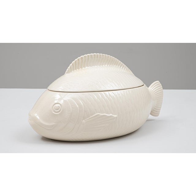 Ceramic 20th Century French Special Edition Porcelain Tureen With Lid For Sale - Image 7 of 18