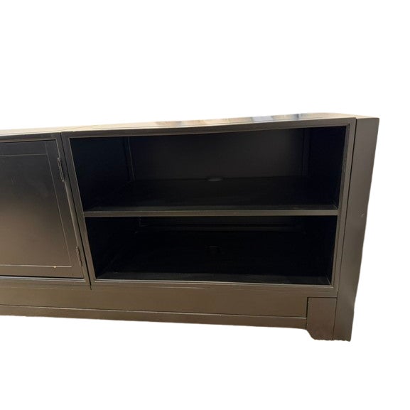Pottery Barn Teen Black Hamptom Power Storage Desk 57" and Chair For Sale In Los Angeles - Image 6 of 9
