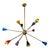 Sputnik Lamp in Brass with Colored Bulbs, 1970s For Sale - Image 10 of 10