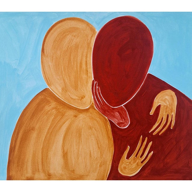 Waleria Matelska, in Embrace II, 2023, Acrylic on Paper For Sale - Image 4 of 4