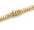 Contemporary Mid 20th Century 14k Yellow Gold Multi Bar Bead Drape Statement Necklace Vintage For Sale - Image 3 of 4