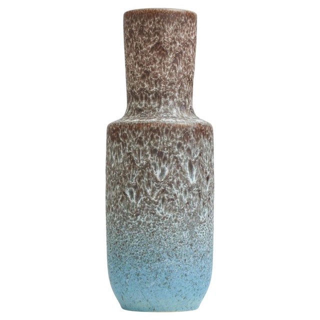 Blue Mid-Century Volcanic Glazed Pottery Vase attributed to Steuler Keramik, 1960s For Sale - Image 8 of 8