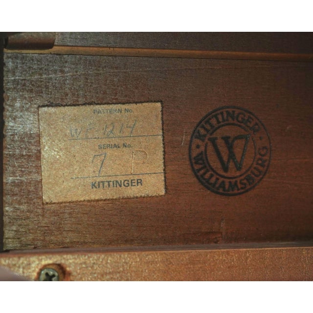 Kittinger Colonial Williamsburg 1 Drawer Mahogany Table For Sale - Image 18 of 18