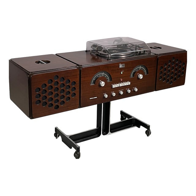 Italian Radiophonograph and Record Player by Achille and Pier Giacomo Castiglioni for Brionvega, 1960s For Sale
