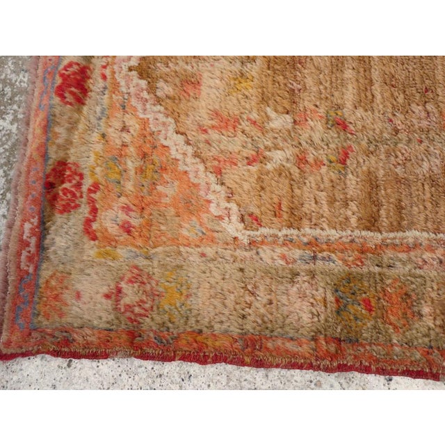 Early 20th Century Galerie Shabab Collection Early 20th Century Turkish Angora Oushak Throw Rug For Sale - Image 5 of 8