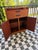 Burnt Umber Mid-Century Modern Tambour Top Ophthalmic Medical Cabinet in Oak For Sale - Image 8 of 8