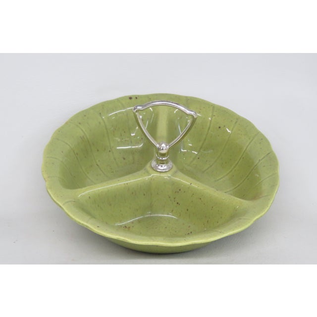 Lane and Co 1960 Van Nuys California 3000 Divided Serving Tray With Handle 4637b For Sale - Image 14 of 16