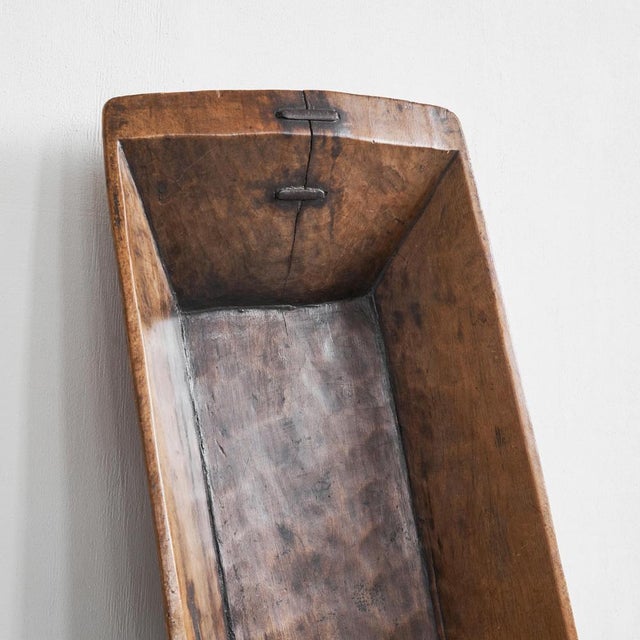 19th Century Wabi Sabi Hand Carved Wooden Bowl, 1890s For Sale - Image 6 of 12