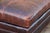 Vintage Old Hickory Tannery Brown Leather Chaise Lounge Chair, Feather Cushions For Sale - Image 9 of 18