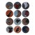 Set of 12, 2020s Hand Painted Art Plates For Sale