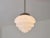 Art Deco Artichoke Pendant Light in Opal Glass and Nickel from Gispen, Netherlands, 1930s For Sale - Image 6 of 10