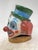 Mid-Century Modern Fiberglass Clown Head Sculpture with Wooden Base, 1960s For Sale - Image 3 of 14
