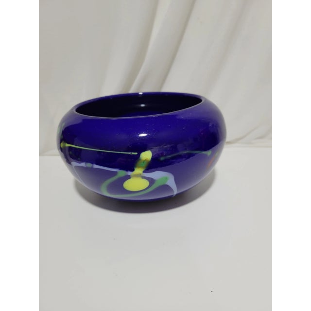 Abstract 1980s Italian Modern Art Glass Bowl by v. Nason, Signed and Numbered For Sale - Image 3 of 10