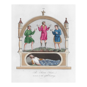 1842 Saxon Tunic Costume Hand Colored Engraving