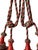 Schumacher Vintage French Passementerie Tassel Drapery Tieback Orange and Green For Sale - Image 4 of 9