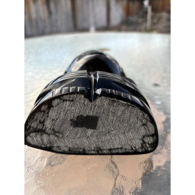 1950s 1950s Extra Large Obsidian Aztec Style Carving For Sale - Image 5 of 5