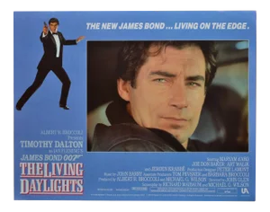James Bond 007 the Living Daylights Original Lobby Card, UK, 1987