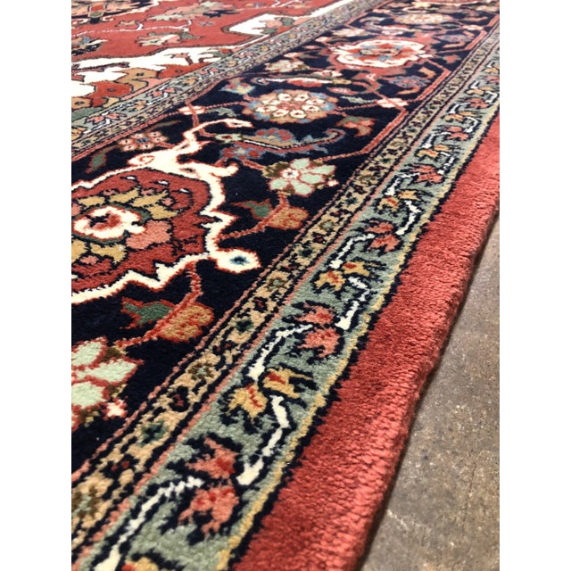 1970s Persian Heriz Area Rug 9'3"×12'8" For Sale - Image 11 of 13