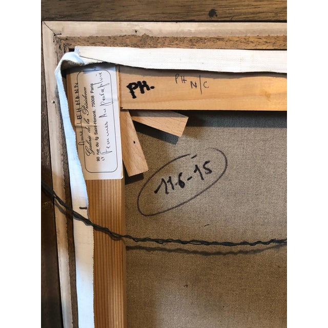 Michel De Gallard, French Expressionist School of Paris Oil Painting Women with Umbrellas Rainy Day, mid 20th C For Sale - Image 11 of 13