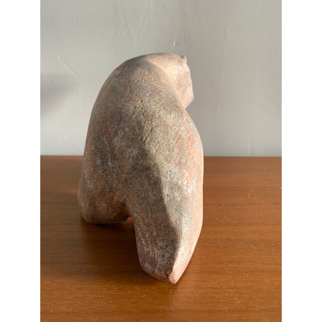 Carved Stone Bear Sculpture Chairish