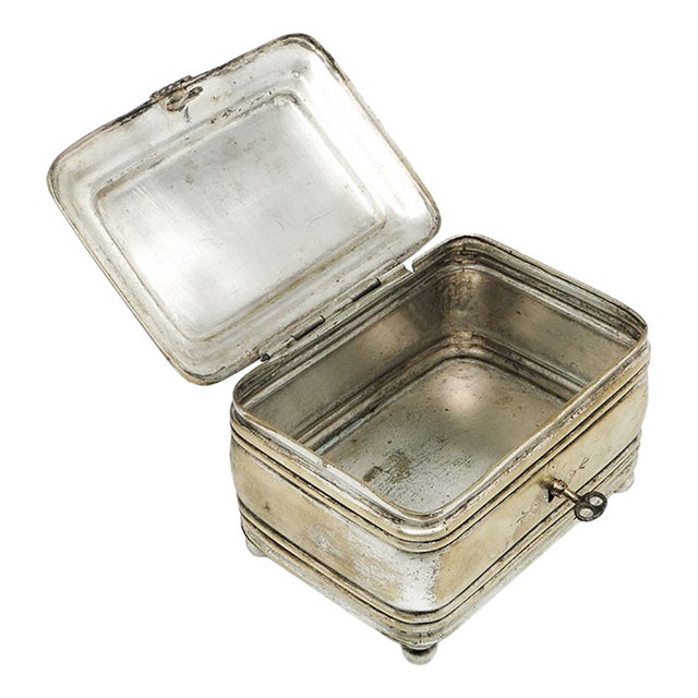 Plated Brass Sugar Bowl from Henneberg Brothers, Warsaw, Poland, 19th Century For Sale