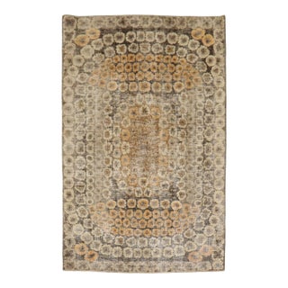 Zabihi Collection Eclectic Turkish Deco Zeki Muren Rug For Sale