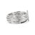 John Hardy Bamboo 925 Silver 1.40ctw Black Sapphires Flex Cuff Bangle Bracelet For Sale - Image 4 of 9