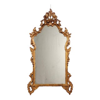 Baroque Carved and Gilded Mirror For Sale