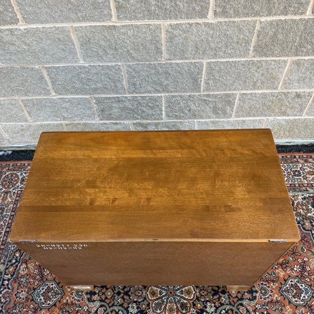 1990s Ethan Allen Country French Solid Birch 3 Drawer Chest & Bookcase Top in Fruitwood (26-9312 26-9311) For Sale In Philadelphia - Image 6 of 15