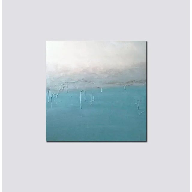 From my original art painting, SOFT PLACE TO FALL, this canvas art print is a soft abstract landscape. Coastal-inspired...