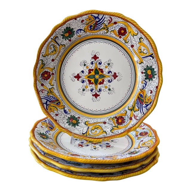 Raffaellesco Dinner Plate, Full Design - Set of 4 For Sale