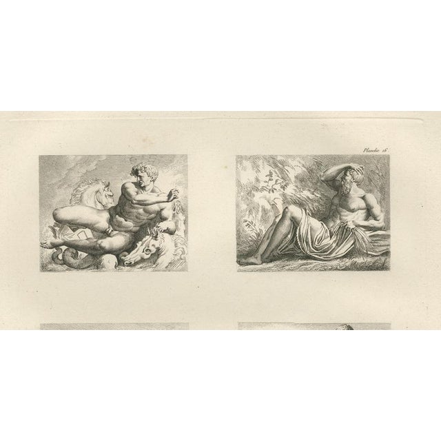 Black Louis-Pierre Baltard, Nude Primaticcio Fontainebleau Fresco, 1803, Engravings, Set of 2 For Sale - Image 8 of 11