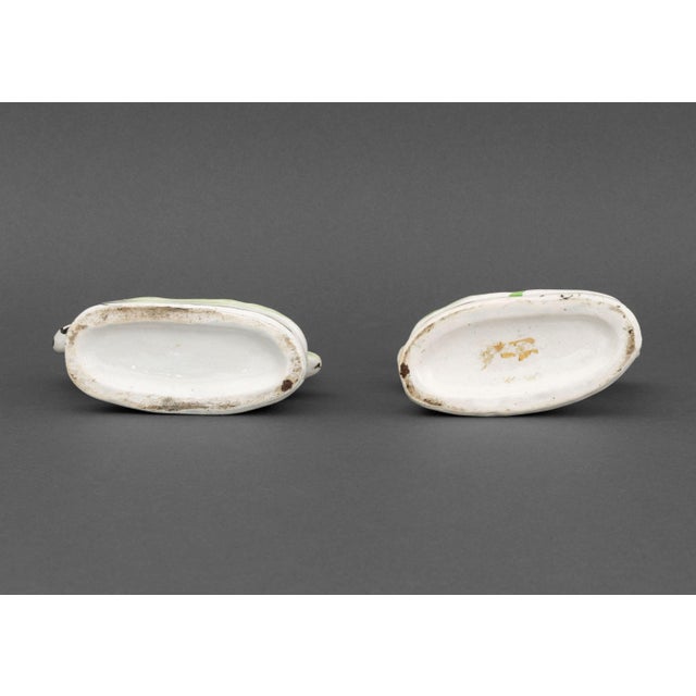 White Pair of Staffordshire Painted Ceramic Zebras For Sale - Image 8 of 8