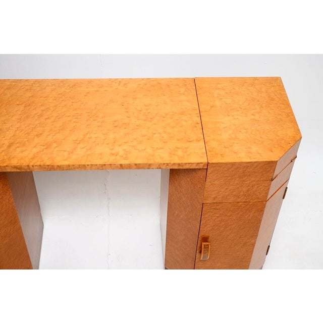 Art Deco Birdseye Maple Dressing Table, 1930 For Sale - Image 10 of 11