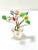 Glass Czech Glass Flower Place Card Holders – Miniature Bouquets, Set of 6 For Sale - Image 7 of 12