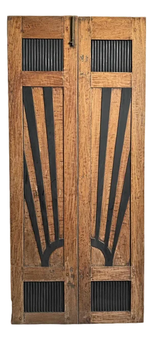 Antique Deco India Set of Two Doors