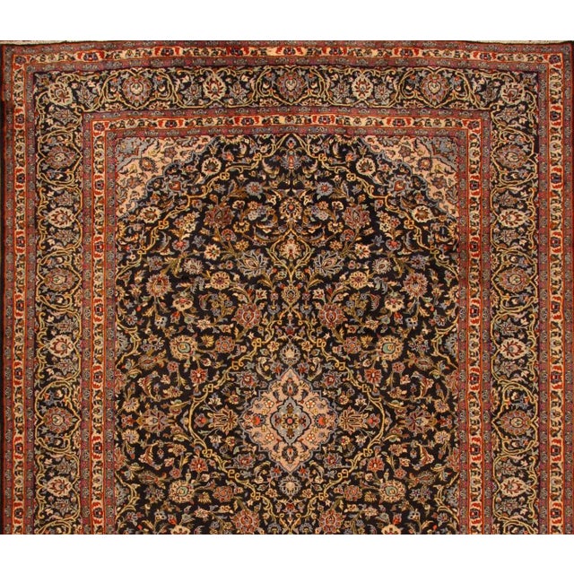 Middle Eastern Hand-Knotted Rug For Sale - Image 3 of 11