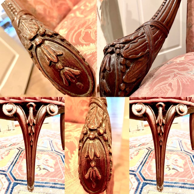 1920s Antique Hollywood Regency Armchair For Sale - Image 12 of 12