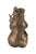 A modern Brutalist “fashionista” hippopotamus cast metal sculpture. Signed “G.G. ‘73” and annotated 16/500 on the...