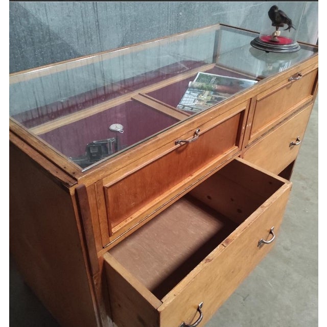 Vintage Jewelry Display Cabinet For Sale - Image 9 of 11