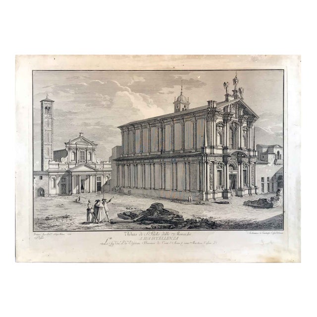 Domenico Aspari, San Paolo Delle Monache, 1788, Etching For Sale
