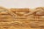1950s Mid-Century Vintage Chunky Rectangular Wicker Bread Basket With Handles For Sale - Image 9 of 18