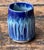 Vintage Studio Pottery Blue Ceramic Vase For Sale - Image 16 of 18