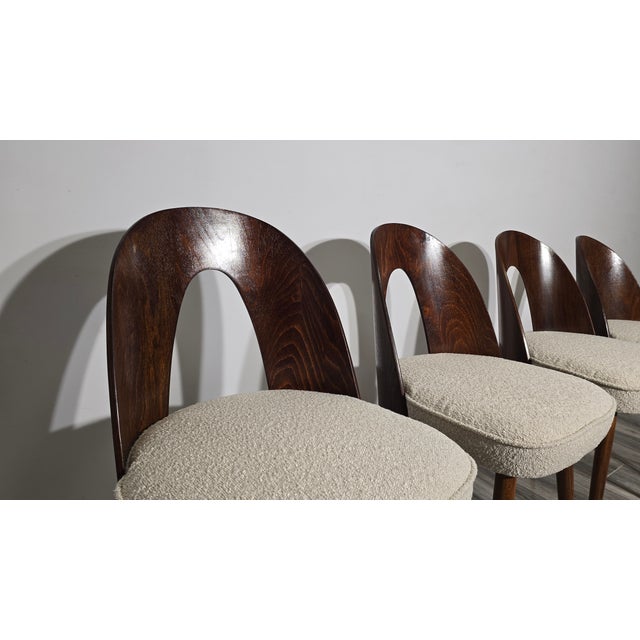 Textile Dining Chairs by Antonin Suman, 1960s, Set of 4 For Sale - Image 7 of 13