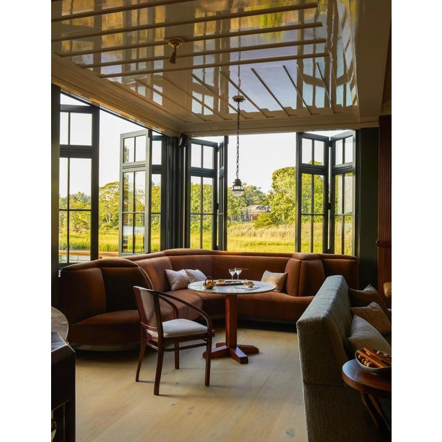 Custom Mohair Velvet Banquette Sectional For Sale - Image 12 of 16