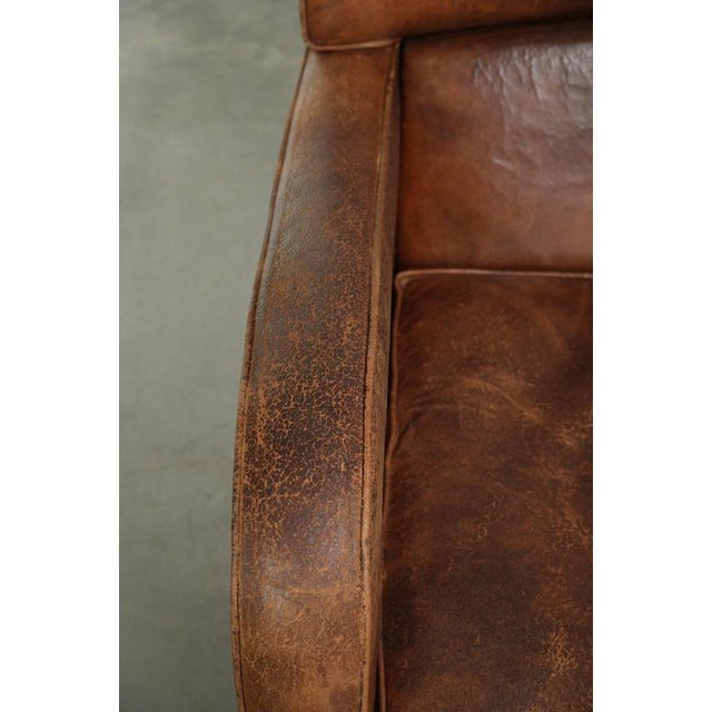 Vintage Sheepskin Lounge Chair For Sale - Image 7 of 13