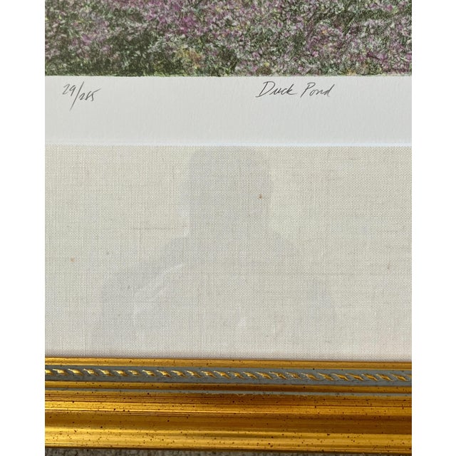 Late 20th Century Harold Altman Duck Pond Circa 1980 Reproduction Print For Sale - Image 5 of 6
