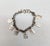 Monet Vintage 1930s Signed Monet Silvertone Coat of Arms Charm Bracelet For Sale - Image 4 of 8