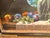Traditional Vintage Hydrangeas and Fruit Still Life Oil on Canvas For Sale - Image 3 of 10